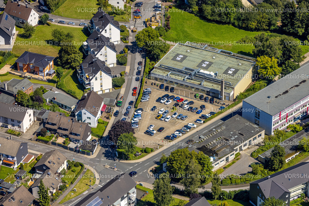 Ennepetal230801313 | Luftbild, Kreissporthalle, Milspe, Ennepetal, Ruhrgebiet, Nordrhein-Westfalen, Deutschland