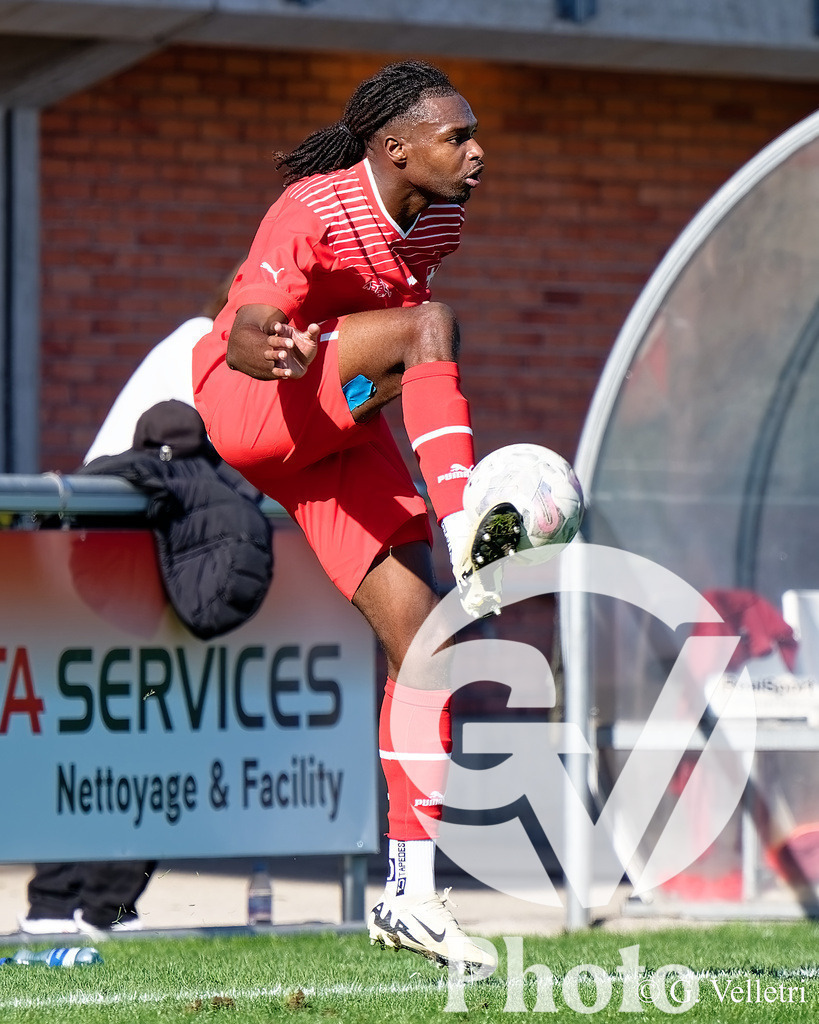 UEFA Region's Cup - NI Western Region v Vaud | Stephane Goncalves Gomes (3 Vaud) controls the ball (action) during the UEFA Region's Cup game between NI Western Region and Vaud at Centre Sportif de Colovray in Nyon, Switzerland 