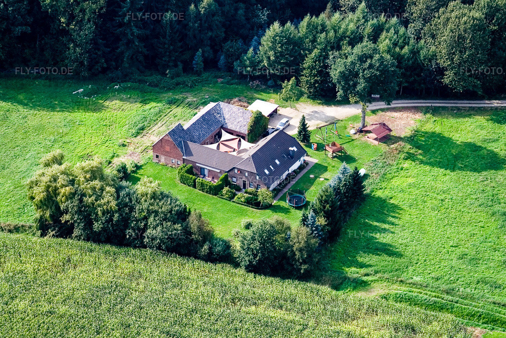 Luftbild: Weykessteg im Ortsteil Boekholt in Straelen im Bundesland Nordrhein-Westfalen in Deutschland. Foto: IMG_12920.jpg vom 31.08.2008 durch Werner Riehm/FLY-FOTO.de