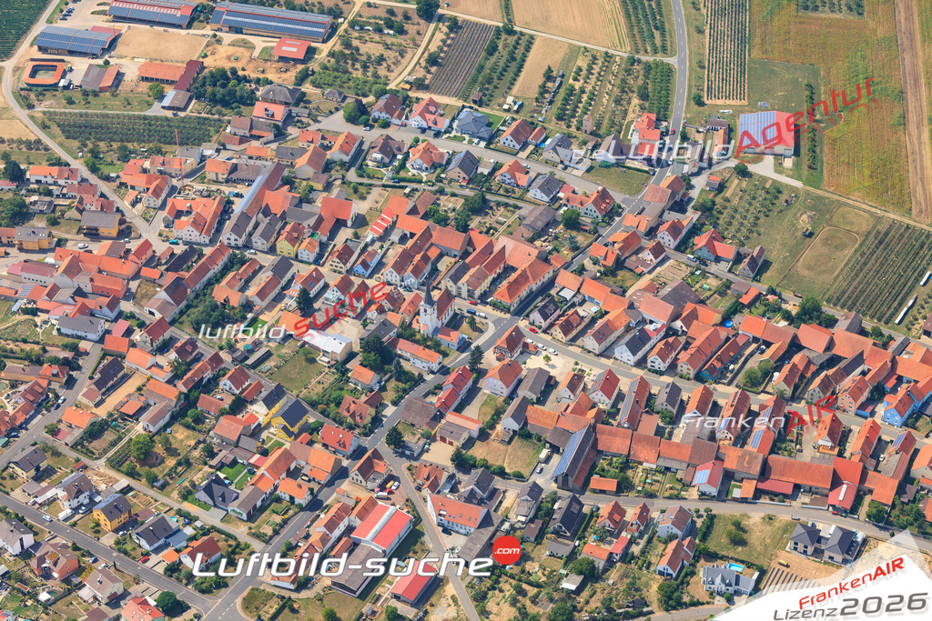 Luftbild von  Lindach - Luftaufnahme wurde 2015 von https://frankenair.de mittels Flugzeug (keine Drohne) erstellt - die Geschenkidee