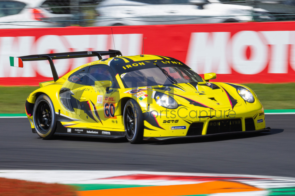 Trainproduction-20230708-0029 | MONZA,ITALY,08.Jul.23 - MOTORSPORTS - WEC, FIA World Endurance Championships, 6h of Monza, Autodromo Monza. Image shows Claudio Schiavoni (ITA), Matteo Cressoni (ITA) and Alessio Picariello (BEL/ Iron Lynx). Photo: Trainproduction / Matthias Trinkl