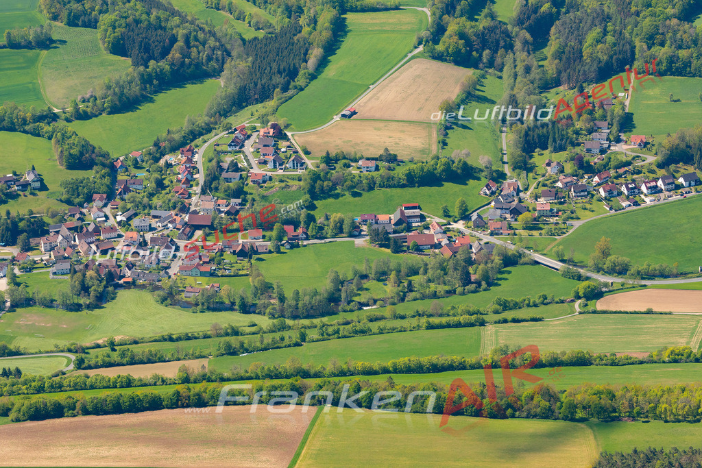 aktuelles Luftbild von  Koednitz  - Luftaufnahme wurde 2019 von https://frankenair.de mittels Flugzeug (keine Drohne) erstellt.