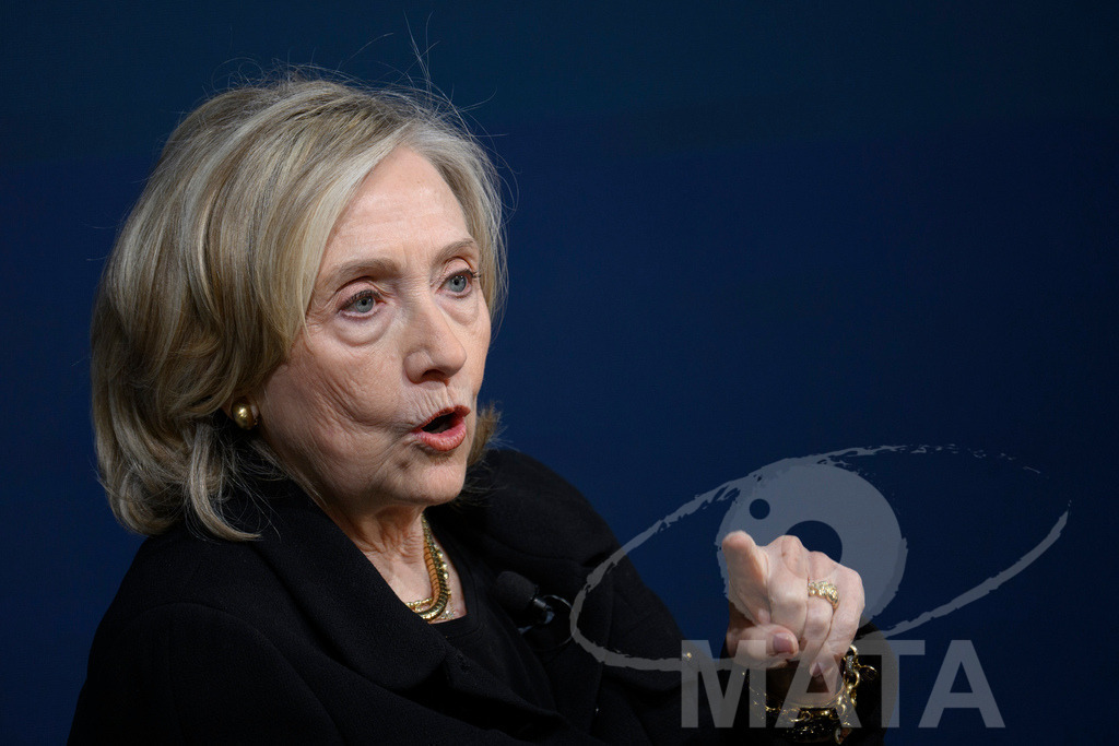 _DWA3757 | Die US-Politikerin Hillary Clinton auf der Veranstaltung Bridging Scholarship and Statecraft im Rahmen der Münchner Sicherheitskonferenz 2026. München, 13.02.2026 Bayern Deutschland  - Realisiert mit Pictrs.com