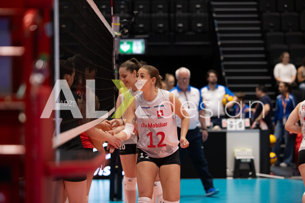 Georgia v Switzerland - CEV European League Women | KRIENS, SWITZERLAND - JUNE 12: FABIANA BRANCA of Switzerland  during the CEV European League match between Georgia and Switzerland at Pilatus Arena on June 12, 2026 in Kriens, Switzerland. - Realisiert mit Pictrs.com