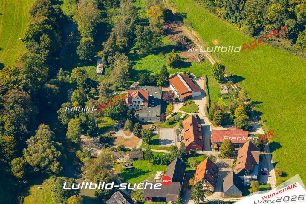 Luftbild Vs Google Maps  Bügenstegen  Gerabronn -Das Luftbild wurde 2025 vom UL-Flugzeug heraus erstellt ( keine Drohne ) - Hochauflösende Luftaufnahme -Nicht vergleichbar mit Google Maps oder Satelittenbilder- Die Geschenkidee !Mit Lizenz und Bildrechte bestellbar