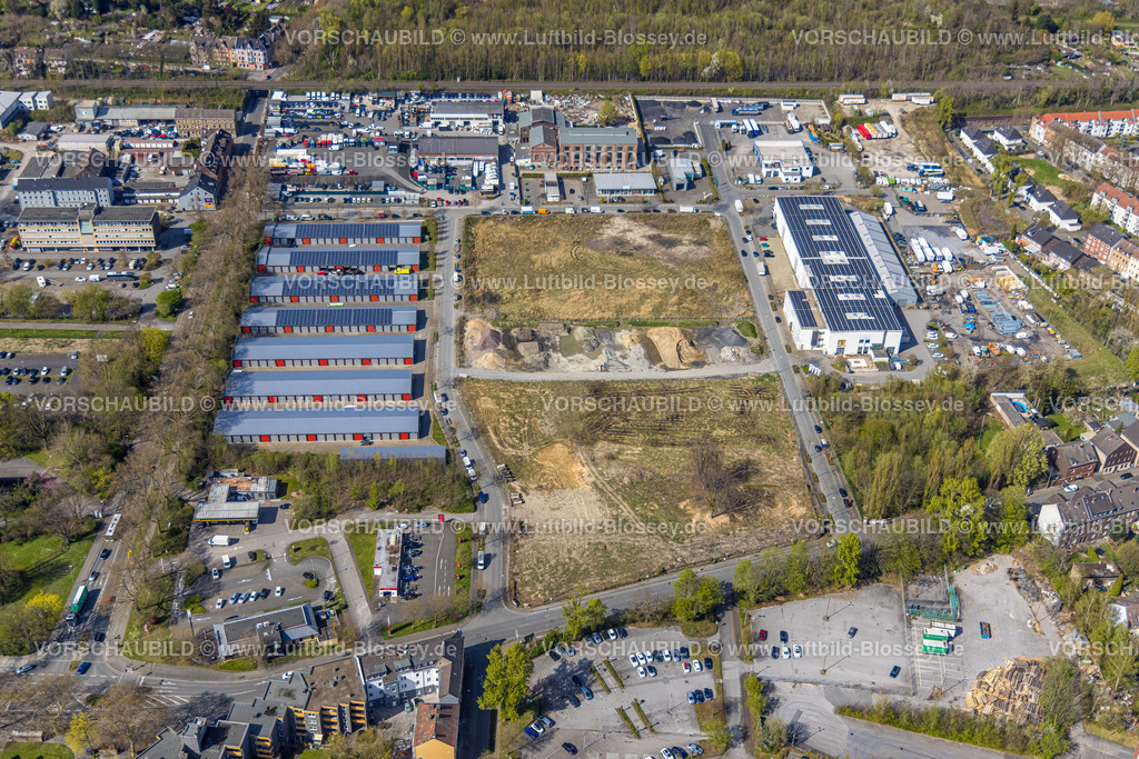 Gelsenkirchen220402677 | Luftbild, X-Trans GmbH Garagenpark und Mezken GmbH mit Solardach, Zechenstraße, Rotthausen, Gelsenkirchen, Ruhrgebiet, Nordrhein-Westfalen, Deutschland