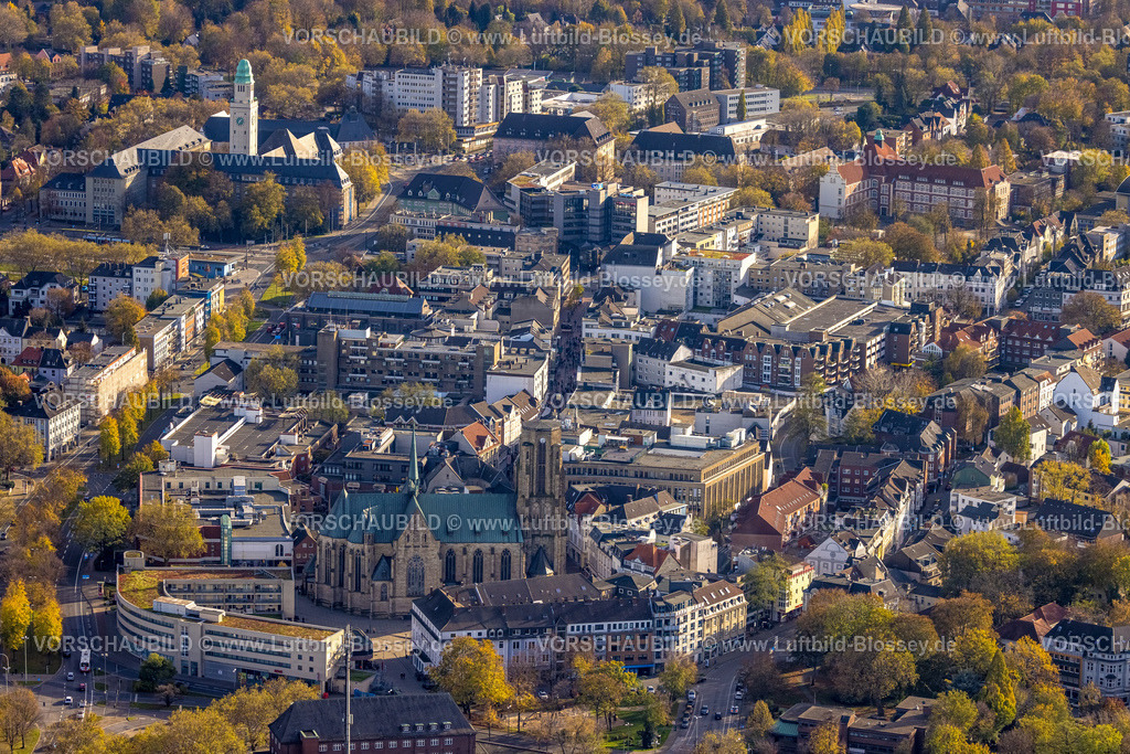 Gelsenkirchen221102308noerdlich | Luftbild, City Buer, Rathaus Buer, Gelsenkirchen, Ruhrgebiet, Nordrhein-Westfalen, Deutschland
