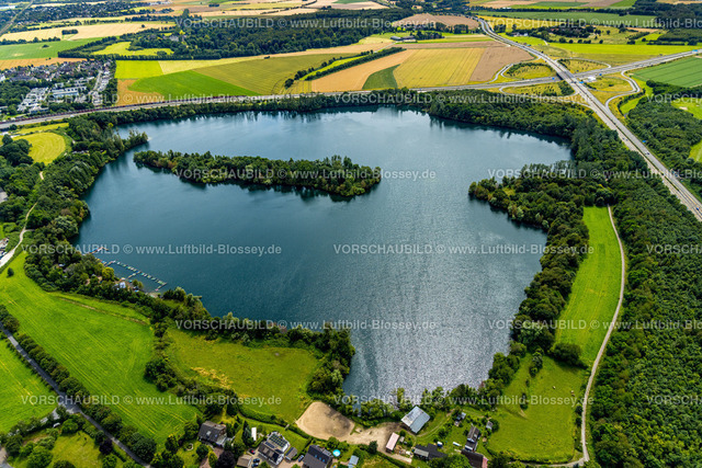 Duisburg240703487-Sued | Luftbild, Duisburg-Süd, Rahmer See und Autobahnkreuz Duisburg Süd, Autobahn A59 und Autobahn A524, Großenbaum, Duisburg, Ruhrgebiet, Nordrhein-Westfalen, Deutschland