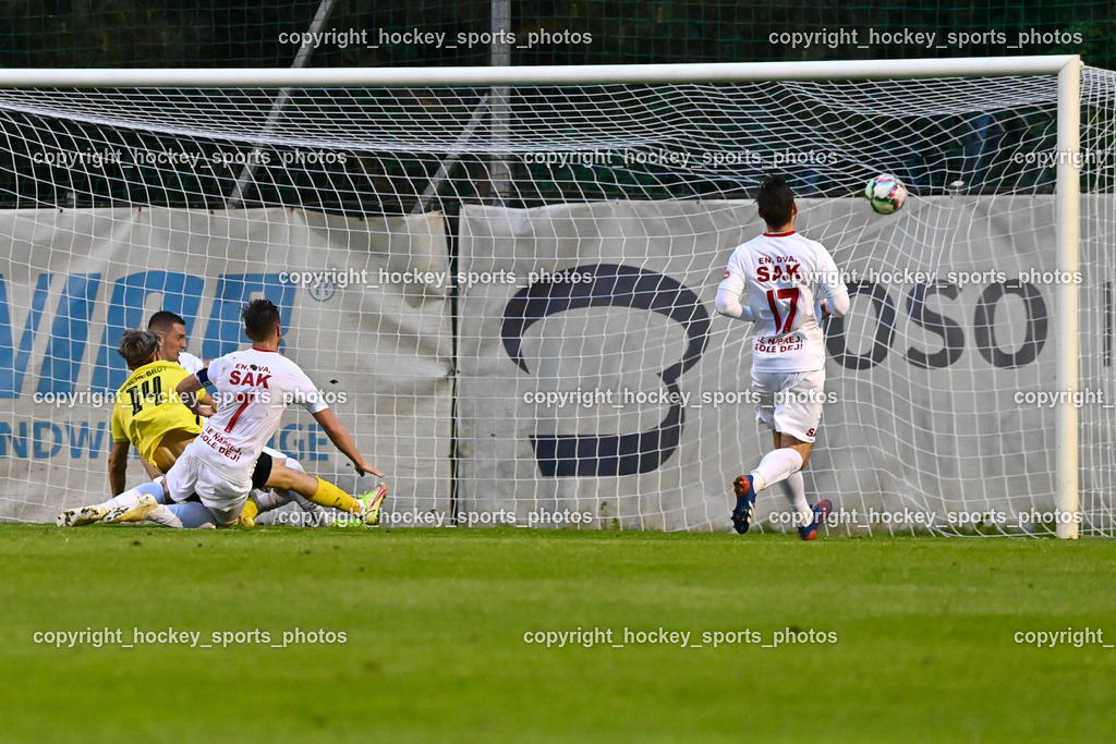 SAK vs. SV Allerheiligen 19.5.2023 | Tor SV Allerheiligen, #24 Zoran Vukovic, #7 Darjan Aleksic, #14 Fabio Pistrich, #17 Patrick Lausegger