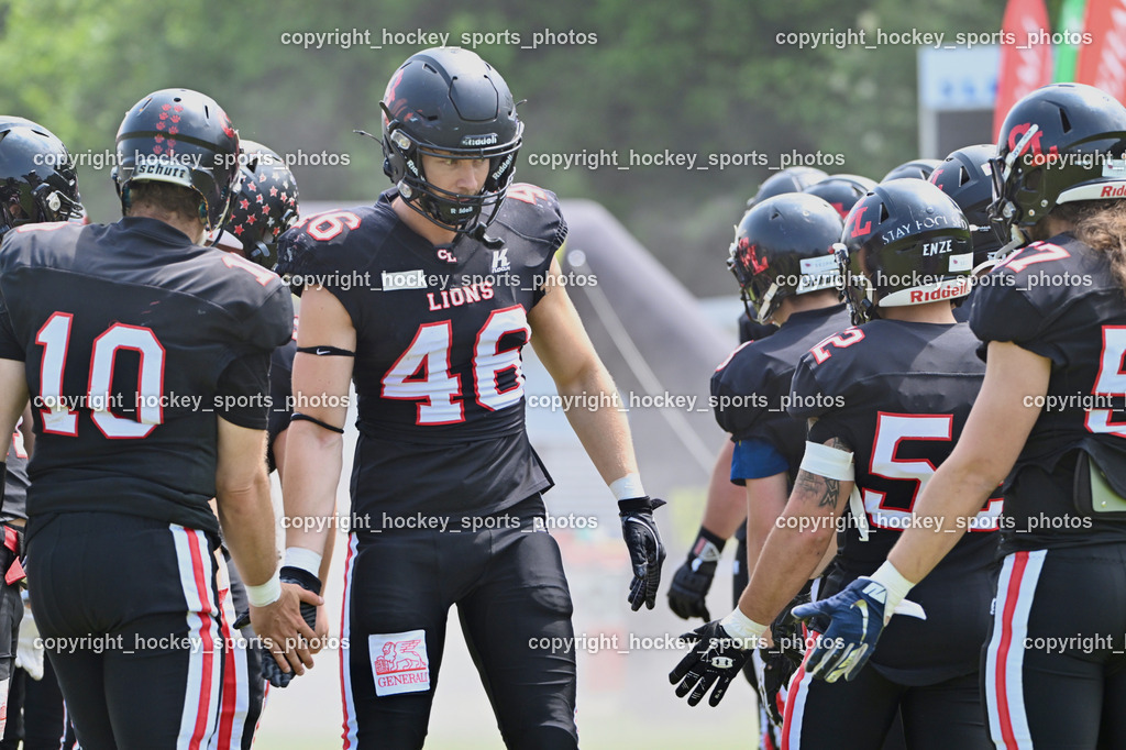 Carinthian Lions vs. Cineplexx Blue Devils | #46 Erian Dominik Carinthian Lion, Carinthian Lions vs. Cineplexx Blue Devils, Carinthian Lions vs. Cineplexx Blue Devils am 09.06.2025 in Klagenfurt (ASV Sportplatz), Austria, (Photo by Bernd Stefan)