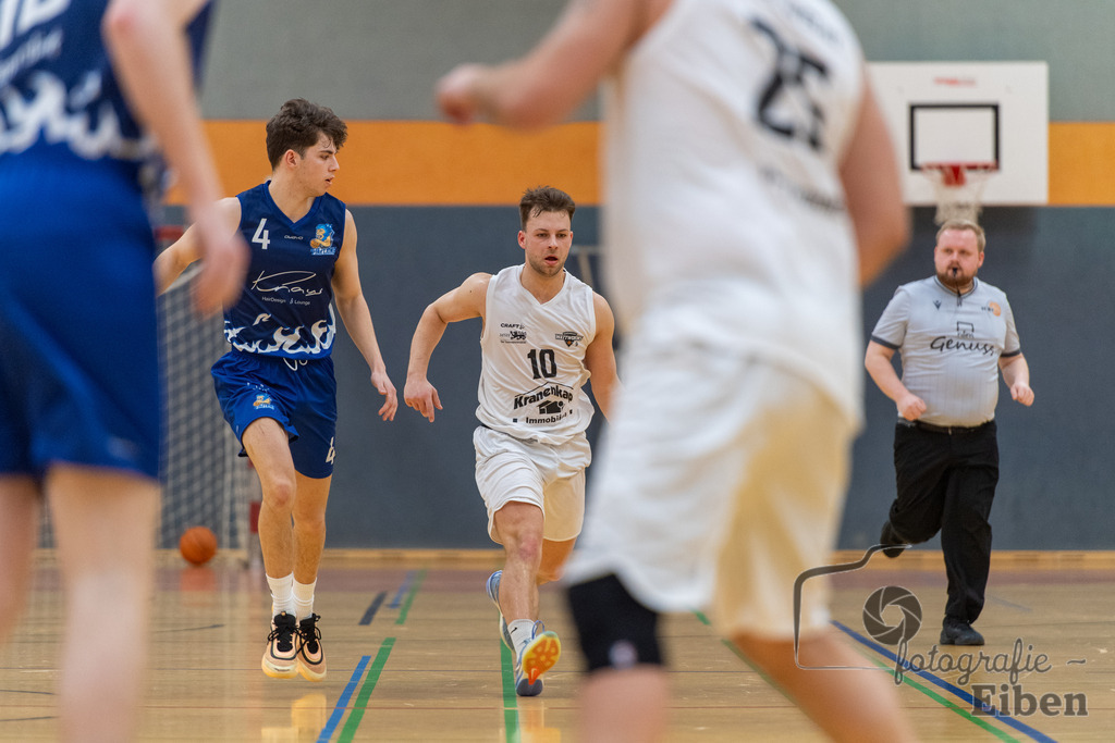 Wattworms Edewecht-Lions Ofenerdiek | Wattworms Edewecht (weiß)-Lions Ofenerdiek (blau) am 22.02.2026 in Edewecht (Heinz-zur-Jührden-Halle); Photo: Philip Eiben 2025 - Realisiert mit Pictrs.com