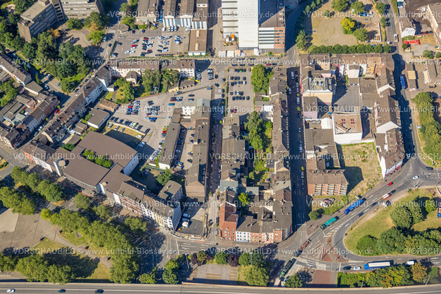 Duisburg230706357 | Luftbild, Druckhaus Duisburg OMD GmbH, Parkhaus Theater am Marientor, Juliusstraße, Altstadt, Duisburg, Ruhrgebiet, Nordrhein-Westfalen, Deutschland