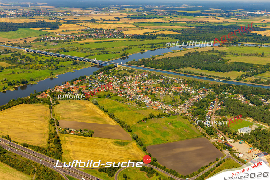 Schöne Luftaufnahme als Geschenk in Hohenwarthe Möser - Die Luftbildaufnahme wurde 2025 vom UL-Flugzeug heraus erstellt ( keine Drohne ) - Hochauflösende Luftaufnahme -Nicht vergleichbar mit Google Maps oder Satelittenbilder- Die Geschenkidee !Mit Lizenz und Bildrechte bestellbar