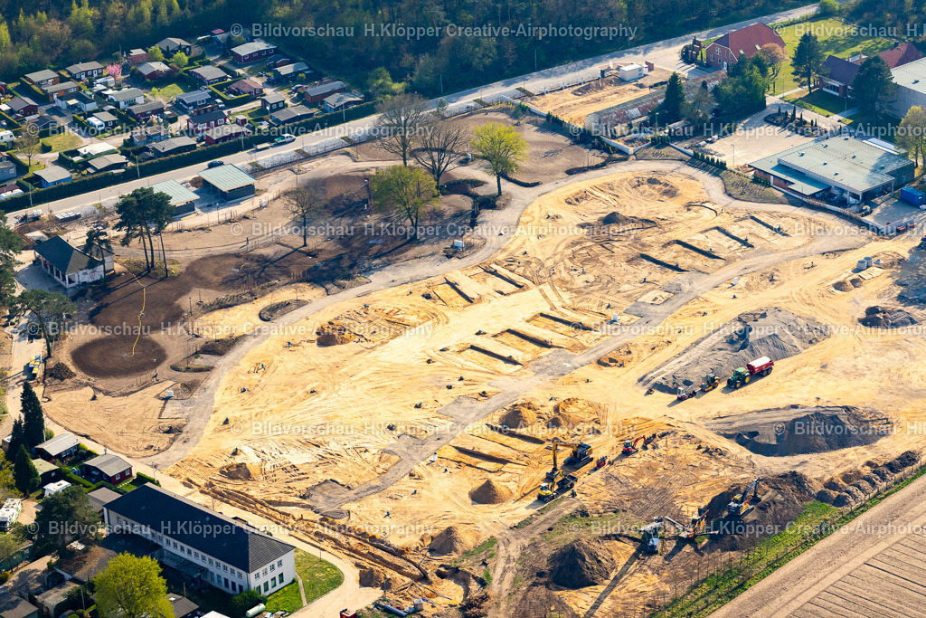 Luftbilder Brüggen-9986 | Luftaufnahme Baustelle der Ferienhaus Anlage " Heide Camp Resort " in Brüggen im Bundesland Nordrhein-Westfalen - Realisiert mit Pictrs.com