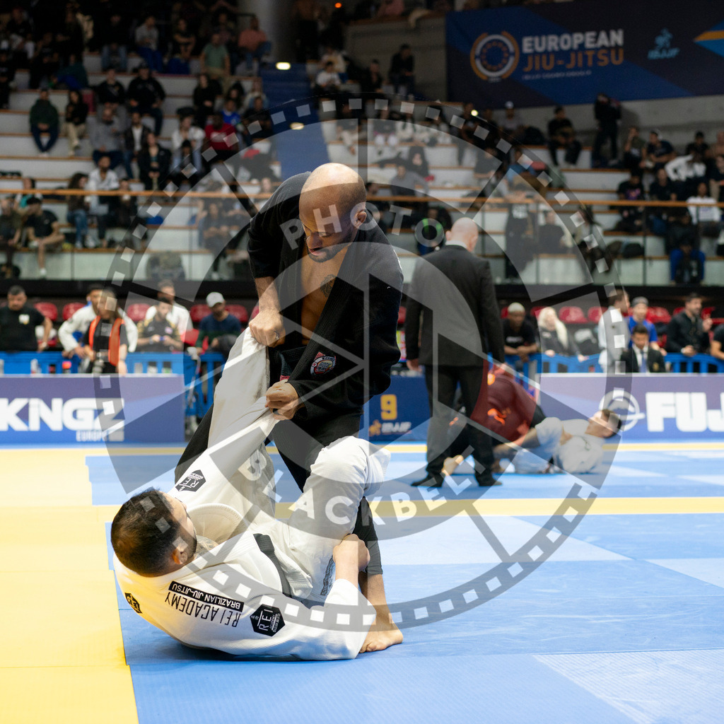 20240124PBB02334 | Fighters compete during the second day of the IBJJF European Championship in Paris, France, on January 24, 2024.