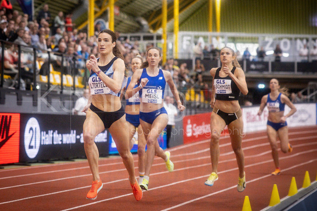 Deutsche Leichtathletik-Hallenmeisterschaften; Dortmund, 28.02.2026 | Lara Tortell (Athletics Team Karben, 155), 800m; Deutsche Leichtathletik-Hallenmeisterschaften am 28.02.2026 in der Helmut-Körnig-Halle in Dortmund. 
