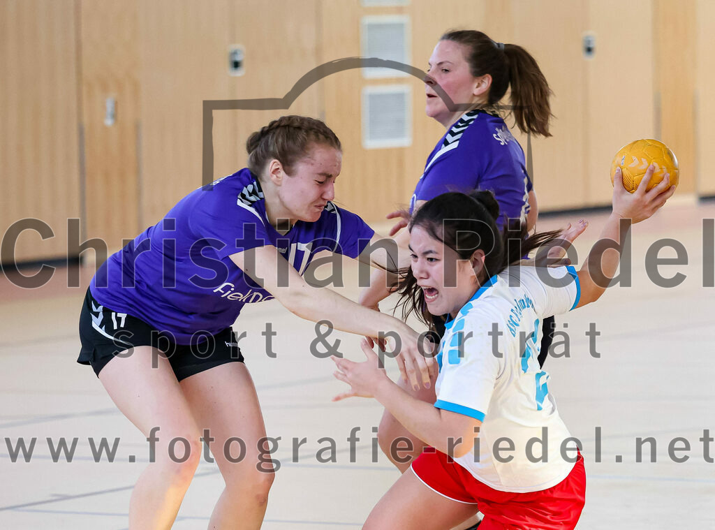 2023-03-18_091_SpVgg_Altenerding_II_gegen_HSG_Freising-Neufahrn_II | Erding, Deutschland, 18.03.2023:
Handball, Bezirksliga Frauen Altbayern 2022 / 2023, 14. Spieltag, SpVgg Altenerding II gegen HSG Freising-Neufahrn II, Endergebnis: 25:27

Thea-Sophie Steinbrecher (SpVgg Altenerding, #17), Leonie Kehlenbeck (HSG Freising-Neufahrn, #21)

Foto: Christian Riedel / fotografie-riedel.net