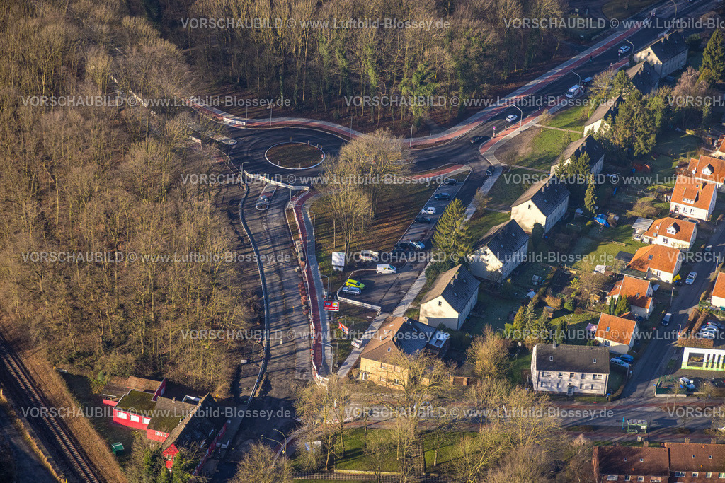 Hamm240100005 | Luftbild, Straßenbauarbeiten Hammer Straße Ecke Bülowstraße mit Neubau Kreisverkehr, Bockum-Hövel, Hamm, Ruhrgebiet, Nordrhein-Westfalen, Deutschland