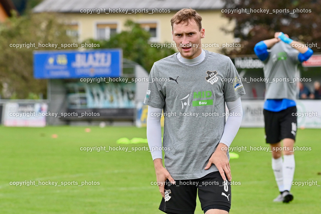 SVG Bleiburg vs. SAK 23.9.2023 | #8 Marcel Florian Primozic SVG Bleiburg, SVG Bleiburg vs. SAK 23.9.2023, SVG Bleiburg vs. SAK am 23.09.2023 in Bleiburg (Karl Kornberger Stadion), Austria, (Photo by Bernd Stefan)