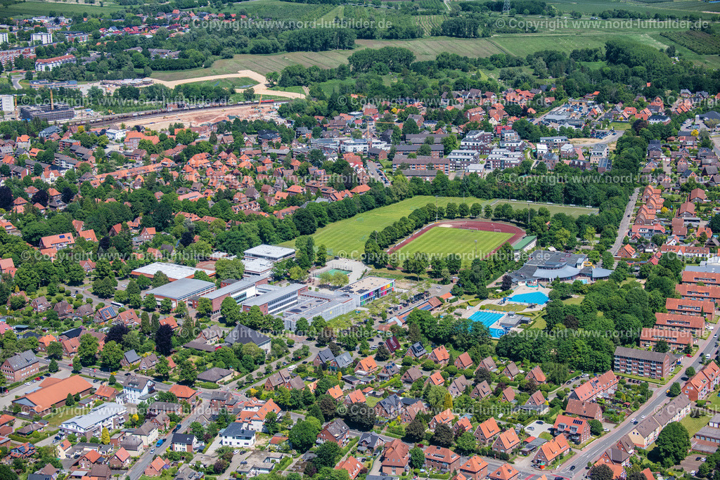 Stade_Campe_Camperhöhe_Solemio_ELS_0254030622 | CAMPE 03.06.2022 Sportplatz- Fussballplatz " VFL Stade Güldenstern " in Campe im Bundesland Niedersachsen, Deutschland. // Sports grounds and football pitch " VFL Stade Gueldenstern " in Campe in the state Lower Saxony, Germany. Foto: Martin Elsen
