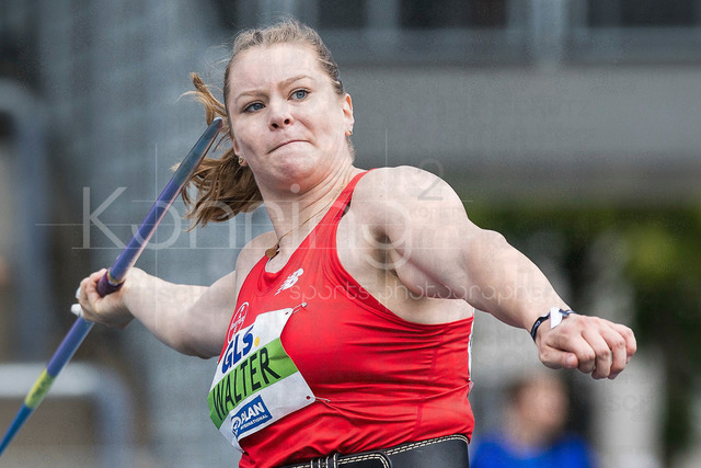 Deutsche Leichtathletik-Meisterschaften; Bochum-Wattenscheid, 26.07.2026 | Kathrin Walter (TSV Bayer o4 Leverkusen), Speerwurf; Deutsche Leichtathletik-Meisterschaften am 26.07.2026 im Lorheide-Stadion, Bochum-Wattenscheid (Nordrhein-Westfalen).