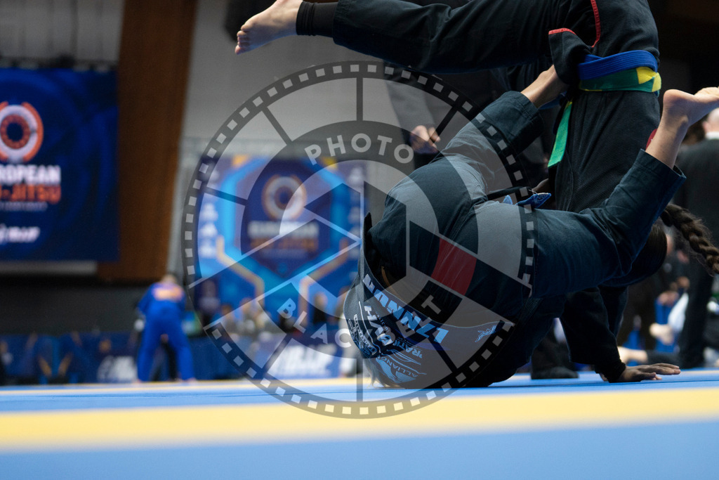 20240119PBB1937 | Fighters compete during the IBJJF European Championship in Paris, France, on January 19, 2024.