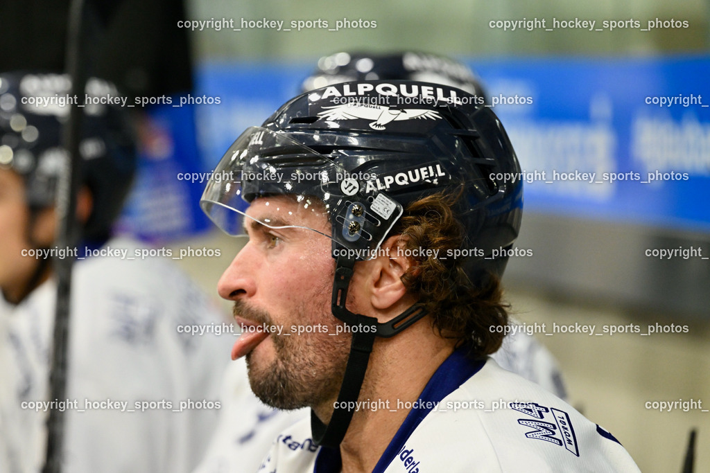 EC KAC Future Team vs. Die Adler Kitzbühl 7.10.2023 | #6 Rotter Rafael EC Kitzbühel, EC KAC Future Team vs. Die Adler Kitzbühl 7.10.2023, EC KAC Future Team vs. Die Adler Kitzbühl am 07.10.2023 in Klagenfurt (Messehalle Klagenfurt), Austria, (Photo by Bernd Stefan)