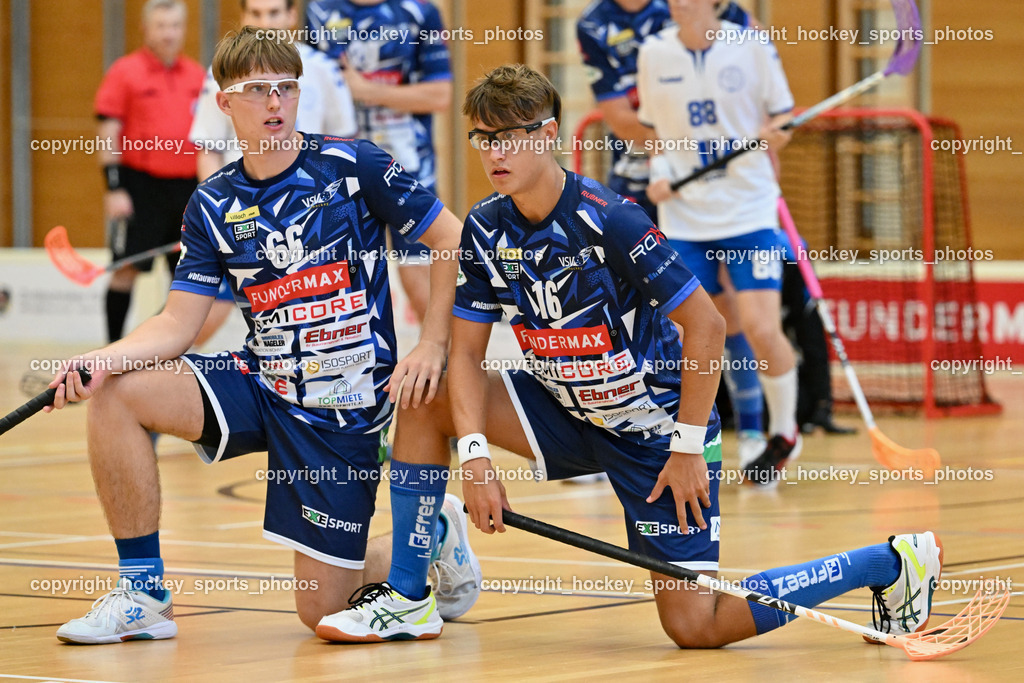 VSV Unihockey vs. Dunai Krokodilok 9.9.2023 | #66 Jakob Rainer, #16 Manuel Flaschberger
