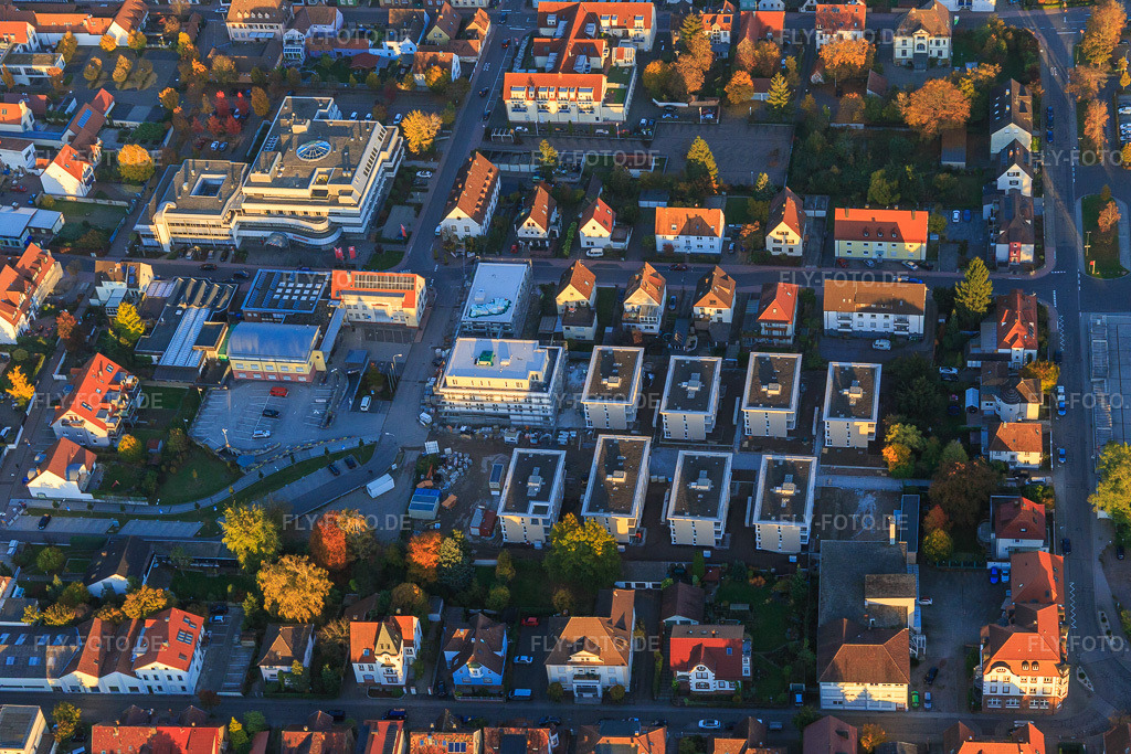 Luftbild: Baustelle für Neubaugebiet Im Stadtkern in Kandel im Bundesland Rheinland-Pfalz in Deutschland. Foto: IMG_095842.jpg vom 30.10.2016 durch Werner Riehm/FLY-FOTO.de