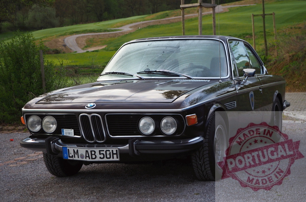 BMW E9 CS vintage coupe parked outdoors | BMW E9 CS classic car displaying a sleek design outdoors - Realisiert mit Pictrs.com