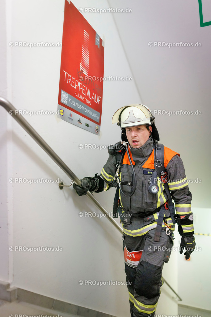 KölnTurm Treppenlauf; Köln, 03.08.2025 | Impressionen vom KölnTurm Treppenlauf am 03.08.2025 in Köln (Nordrhein-Westfalen). 