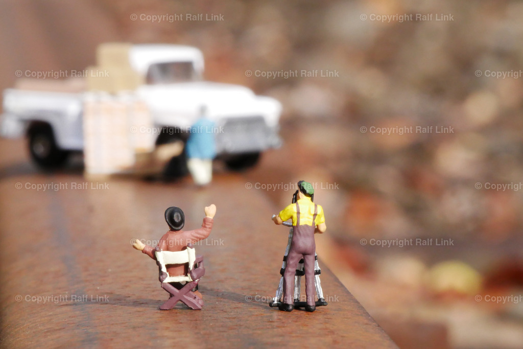 Filmset_Schiene | Stockfotos, Fotos mit Miniaturfiguren und kreativen Ideen. Dabei auch vieles aus der Metropolregion Rhein-Neckar. 