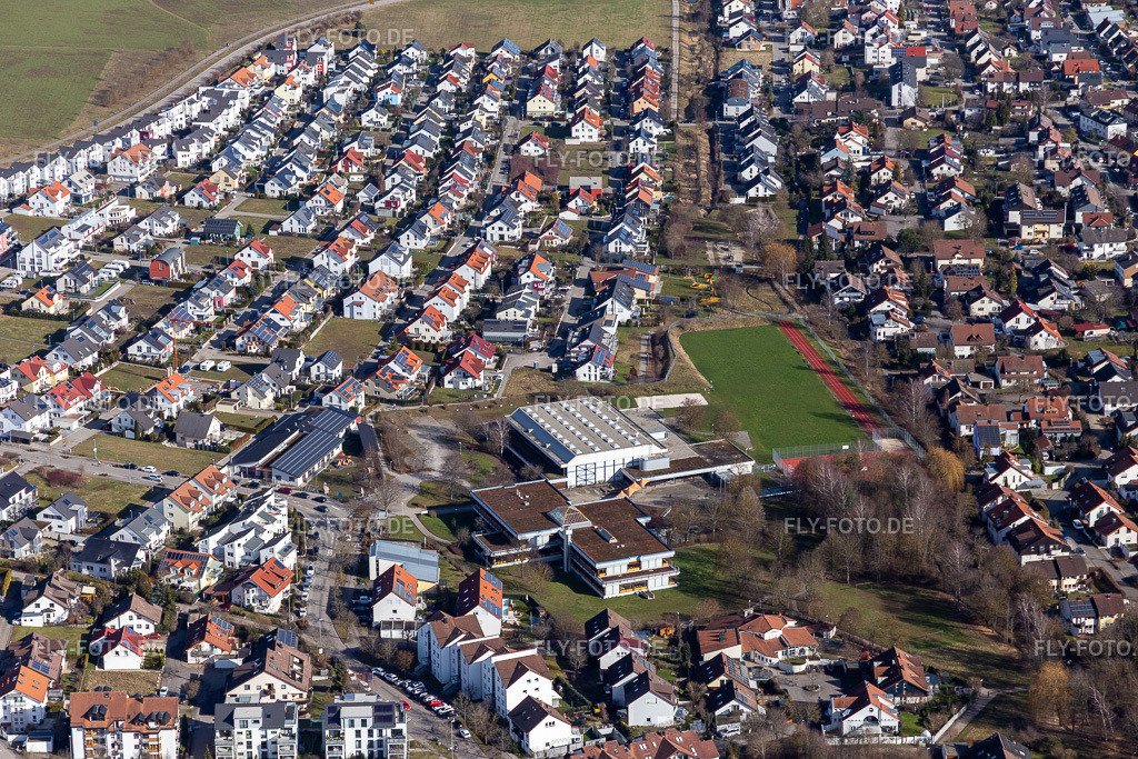 Theodor Heuss Halle | Luftbild: Theodor Heuss Halle in Gärtringen im Bundesland Baden-Württemberg in Deutschland. Foto: IMG_125139.jpg vom 20.02.2021 durch ©2025 Werner Riehm fly-foto.de/copyright - Realisiert mit Pictrs.com