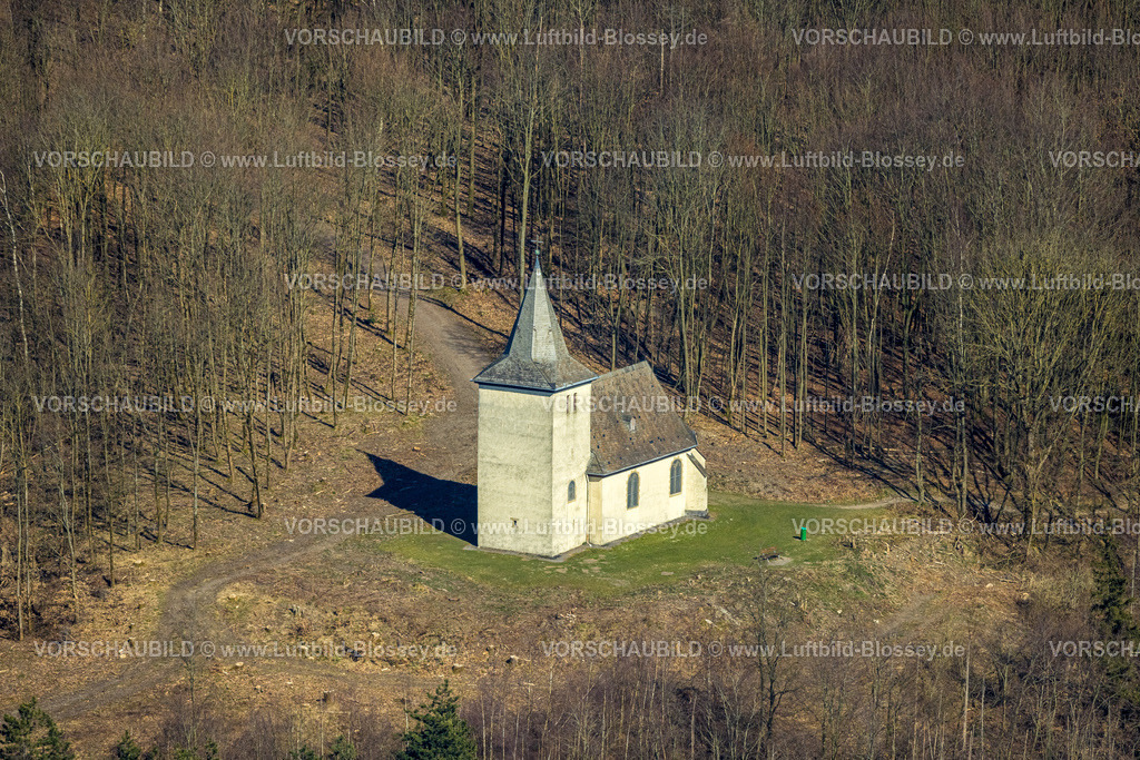 Arnsberg250305637 | Luftbild, Fürstenbergkapelle im Wald Forst Herdringen, Höingen, Ense, Sauerland, Nordrhein-Westfalen, Deutschland