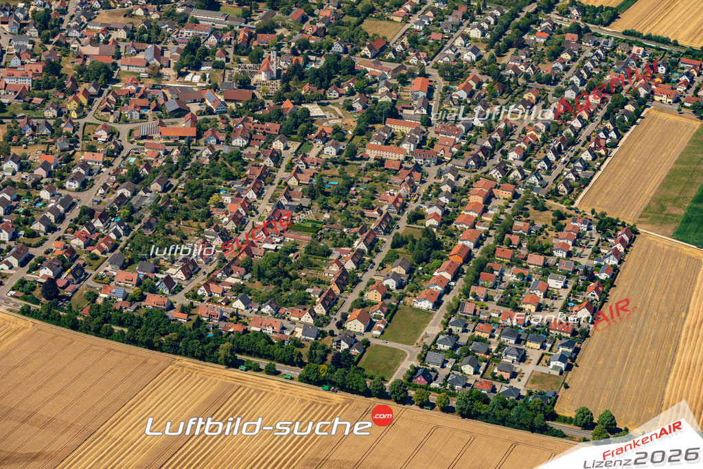 Die Luftaufnahme Herbertshofen - Meitingen wurde 2022 vom Flugzeug aus (keine Drohne) erstellt. Hohe Auflösung -für große Poster und Wandbilder geeignet - Garantiert!