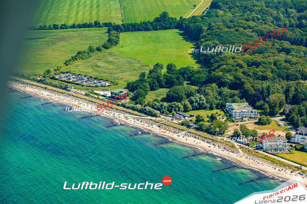 Klassische Luftaufnahme ohne Drohne zeigt:Heiligendamm bei Bad Doberan - Die Luftbildaufnahme wurde 2025 vom UL-Flugzeug heraus erstellt ( keine Drohnenaufnahme ) - Hochauflösende Luftaufnahme -Nicht vergleichbar mit Google Maps oder Satelittenbilder- Die Geschenkidee !Mit Lizenz und Bildrechte bestellbar