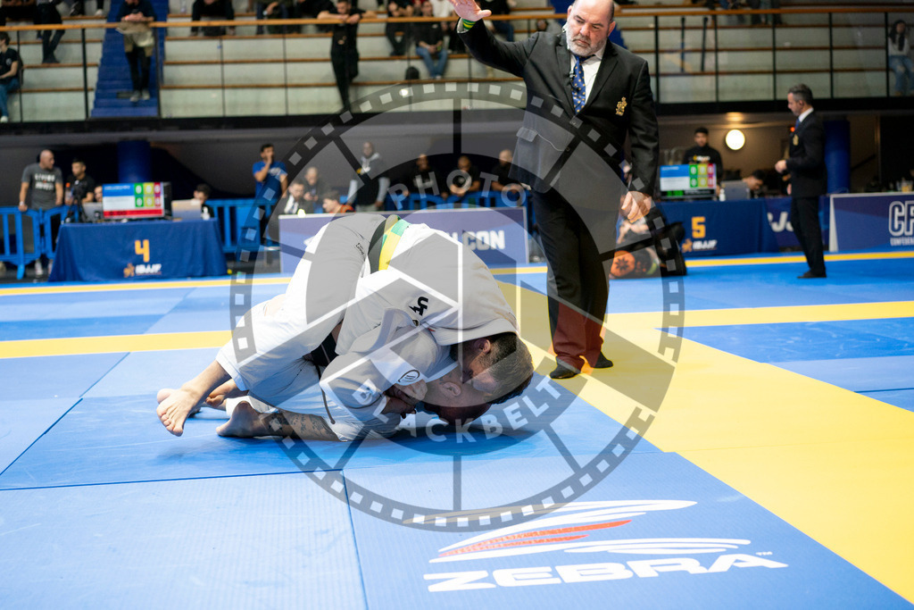20240124PBB04733 | Fighters compete during the second day of the IBJJF European Championship in Paris, France, on January 24, 2024.
