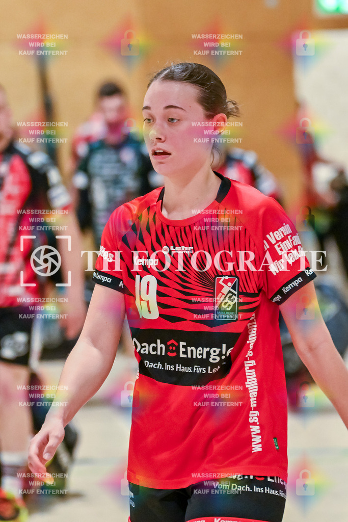 GER, SG Maulburg/Steinen - TuS Helmlingen, Frauen-Handball, Oberliga Suedbaden, 19. Spieltag, Saison 2024/2025, 23.03.2025 | Elisa Geiss (SG Maulburg/Steinen, #19)GER, SG Maulburg/Steinen - TuS Helmlingen, Frauen-Handball, Oberliga Suedbaden, 19. Spieltag, Saison 2024/2025, 23.03.2025Foto: TH Fotografie/Thomas Hess