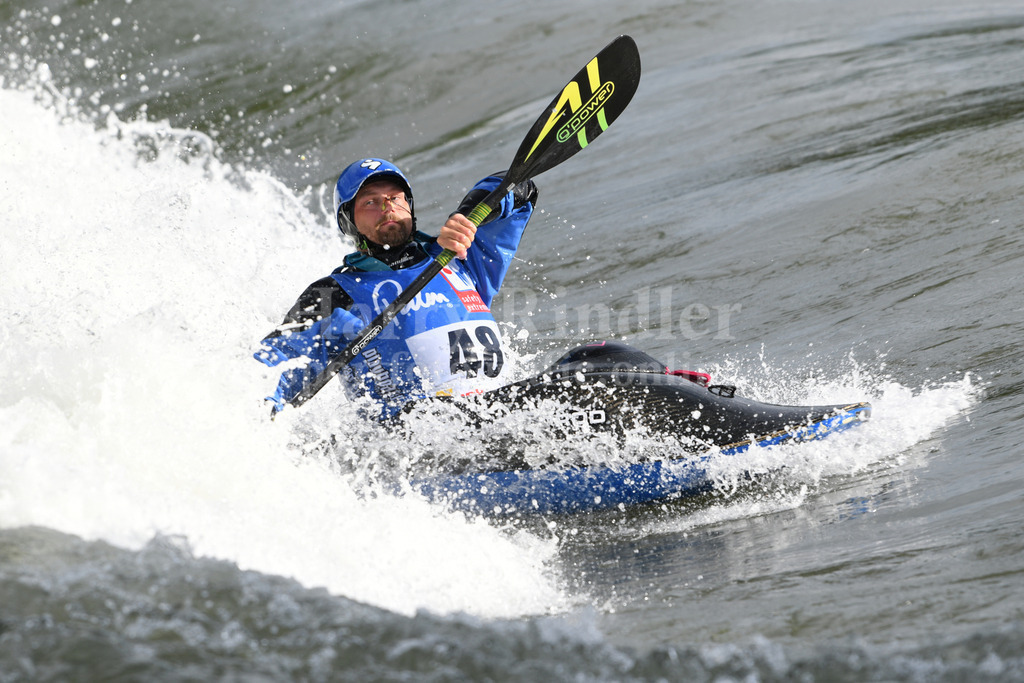 ICF CANOE FREESTYLE WORLD CUP 1 / PLATTLING | 2024 ICF CANOE FREESTYLE WORLD CUP 1 / PLATTLINGMen's Kayak Surface Final Tomasz CZAPLICKI (Poland) #48 - Realisiert mit Pictrs.com
