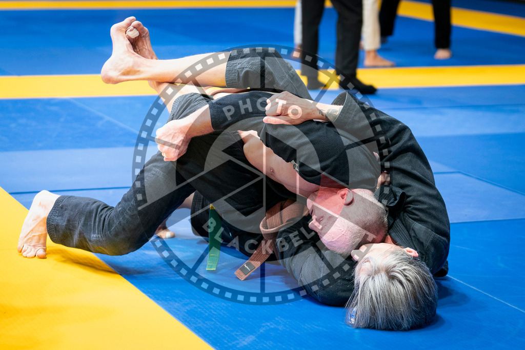 20240126PBB1610 | Fighters compete during the Brazilian Jiu-Jitsu European Championship of the IBJJF in Paris, France, on January 26, 2024.