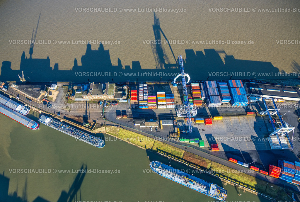 Duisburg241201841 | Luftbild, KCT Krefelder Container Terminal GmbH Containerterminal, Tankschiffe, Duisburg, Ruhrgebiet, Nordrhein-Westfalen, Deutschland