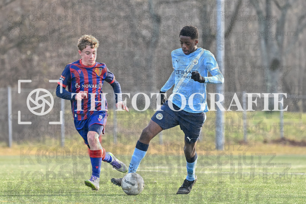 GER, Manchester City - FC Basel, Fussball, PS-Immo-Cup 2026,U14 Feldturnier, 17.01.2026 | City, Basel