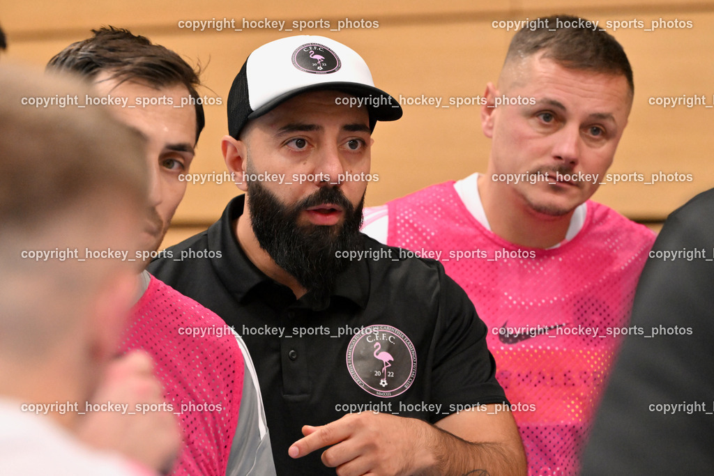 Carinthia Flamengo Futsal Club vs. FC Ljuti Krajisnici | Headcoach Carinthia Flamengo Ugur Koc, Carinthia Flamengo Futsal Club vs. FC Ljuti Krajisnici, Carinthia Flamengo Fusal Club vs. FC Ljuti Krajisnici am 12.10.2025 in Klagenfurt (Ballspielhalle Viktring), Austria, (Photo by Bernd Stefan)