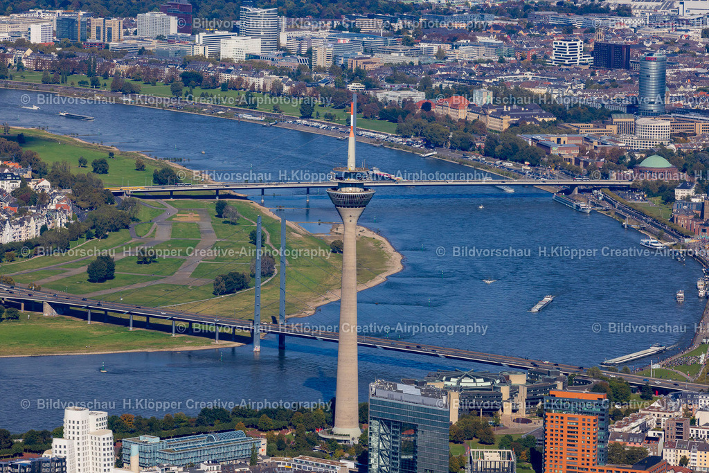 Luftbilder Düsseldorf-5012 | Luftbilder Düsseldorf Rheinturm - Realisiert mit Pictrs.com