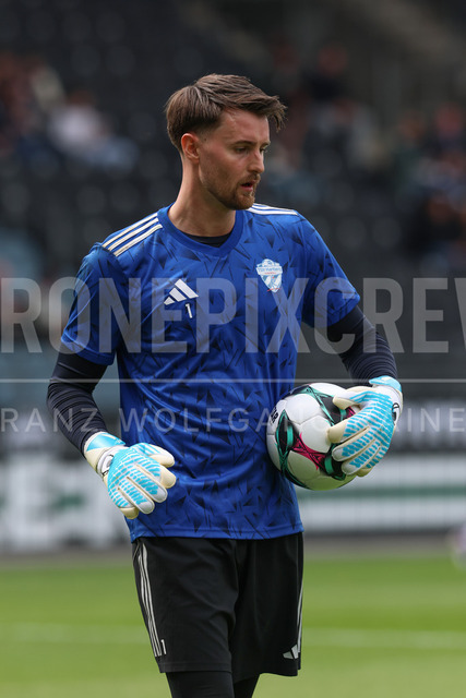 SK Puntigamer Sturm Graz vs TSV Egger Glas Hartberg – Championship Group    | Graz, Austria, 12.Apr.26 - SOCCER - ADMIRAL Bundesliga, SK Puntigamer Sturm Graz vs TSV Egger Glas Hartberg. The image shows Ammar Helac (Hartberg) during warm up.    