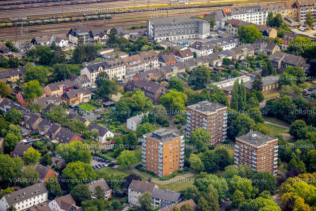 Muelheim220802505 | Luftbild, Hochhäuser an der Moritzstraße, Styrum - Süd, Mülheim an der Ruhr, Ruhrgebiet, Nordrhein-Westfalen, Deutschland