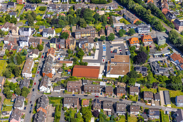 Hamm240705841 | Luftbild, Einkaufszentrum Penny Supermarkt im Wohngebiet Bockumer Weg, Bockum-Hövel, Hamm, Ruhrgebiet, Nordrhein-Westfalen, Deutschland