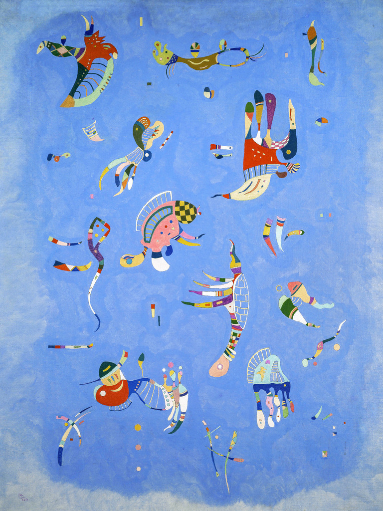 Vassily Kandinsky - Bleu de Ciel | Moderne Wandbilder auf Leinwand, Acylglas, Alu-Dibond oder als Poster. Tauchen Sie ein in die Welt KI-generierter Kunstwerke - entdecken Sie hochwertige Kunstdrucke unserer Gemälde, Illustrationen und fotorealistischen Motive.
