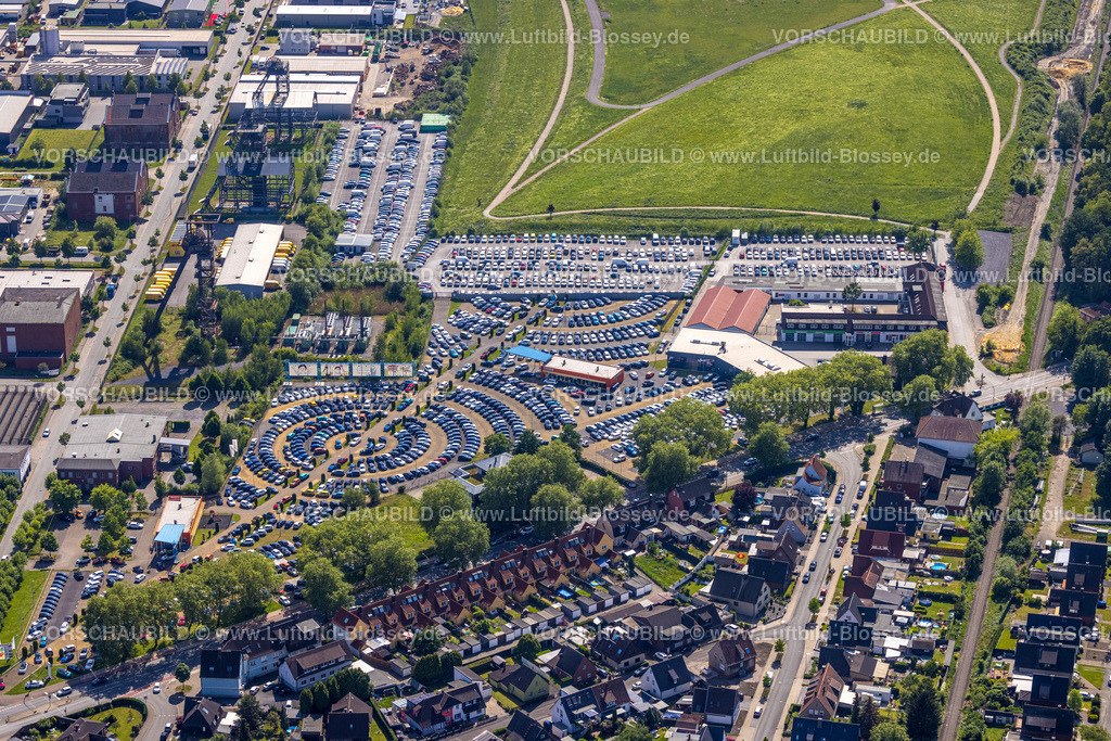Hamm220504904 | Luftbild, Potthoff Autohaus und Parkplatz, Bockum-Hövel, Hamm, Ruhrgebiet, Nordrhein-Westfalen, Deutschland