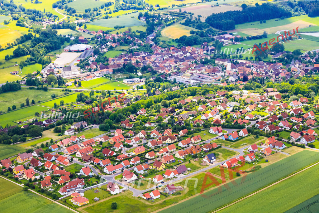 Luftbild von  Schluesselfeld - Luftaufnahme wurde 2010 von https://frankenair.de mittels Flugzeug (keine Drohne) erstellt - die Geschenkidee
